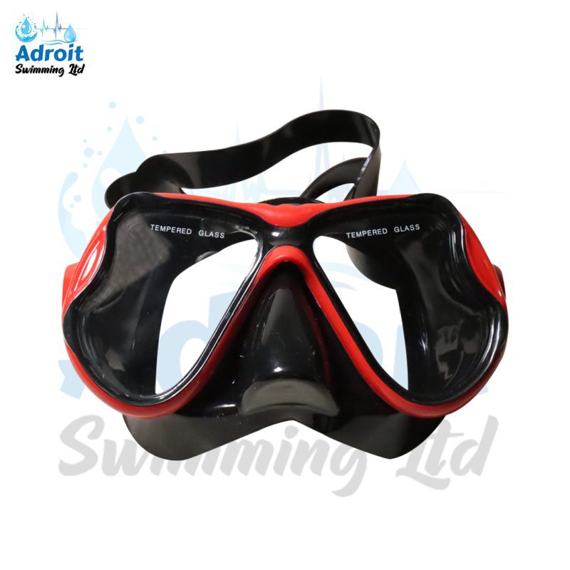 Swimming Goggles in Red and Black